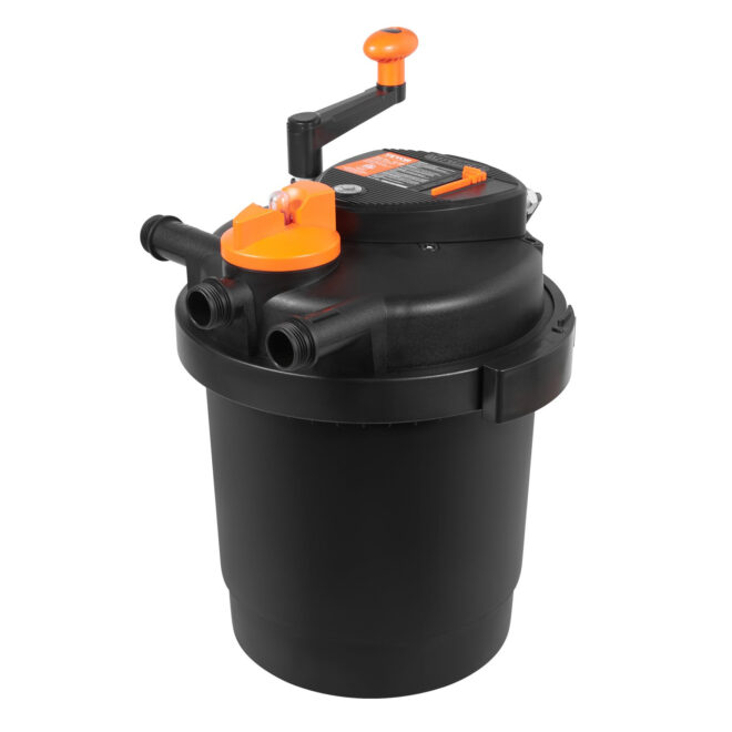 VEVOR Bio Pressure Pond Filter, Up to 1600 Gallons, with 13W UV-C Light, 1580 GPH, Pressurized Biological Pond Filter System Filtration Equipment for Fountain Pool, Koi Fish Aquarium Tank Garden Water - Image 10