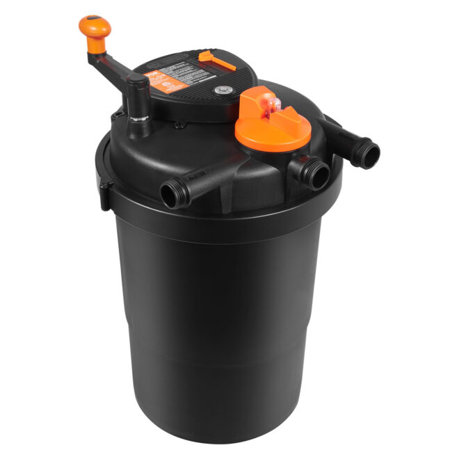 VEVOR Bio Pressure Pond Filter, Up to 2000 Gallons, with 13W UV-C Light, 1840 GPH, Pressurized Biological Pond Filter System Filtration Equipment for Fountain Pool, Koi Fish Aquarium Tank Garden Water - Image 9