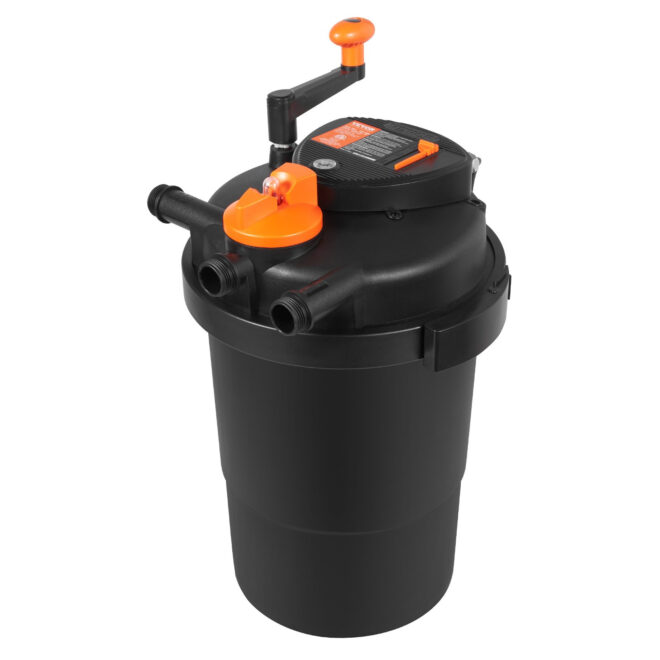 VEVOR Bio Pressure Pond Filter, Up to 2000 Gallons, with 13W UV-C Light, 1840 GPH, Pressurized Biological Pond Filter System Filtration Equipment for Fountain Pool, Koi Fish Aquarium Tank Garden Water - Image 10