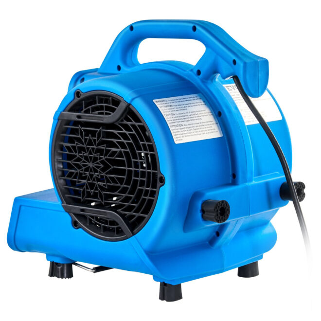 VEVOR Floor Blower 1360 RPM 600 CFM Air Mover with 4 Blowing Angles 3-Speeds - Image 10
