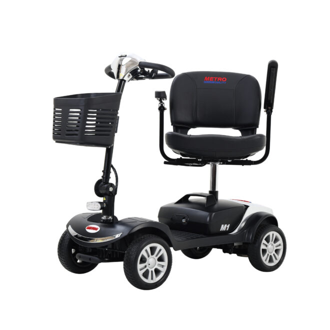 Four wheels Compact Travel Mobility Scooter with 300W Motor for Adult-300lbs,CHROME - Image 14