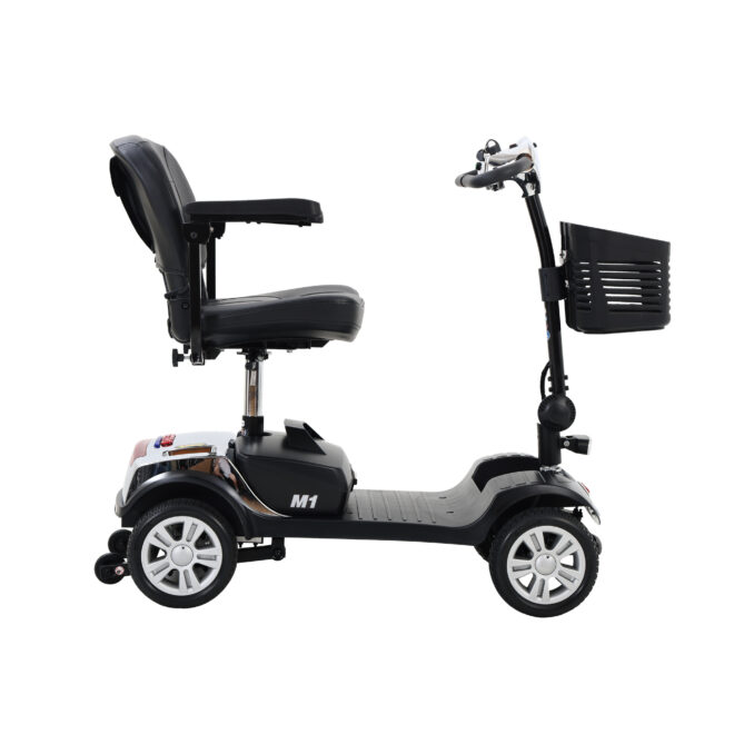 Four wheels Compact Travel Mobility Scooter with 300W Motor for Adult-300lbs,CHROME - Image 9
