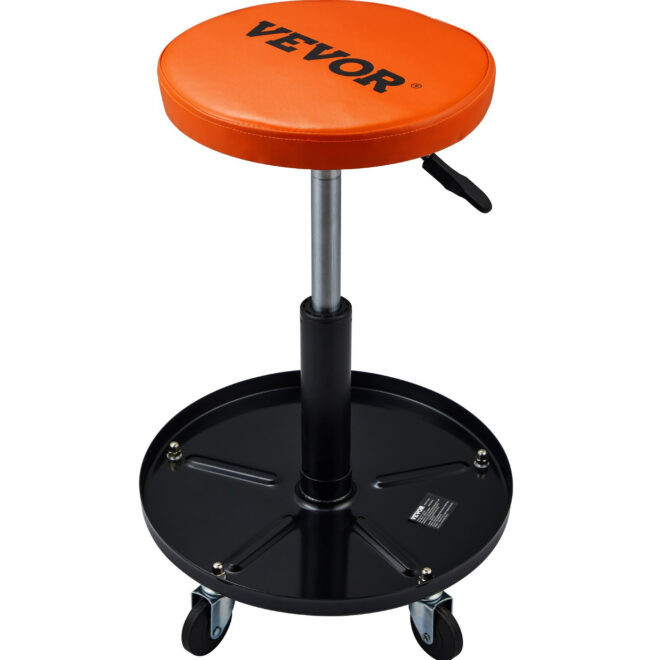 VEVOR Adjustable Mechanics Rolling Creeper Seat Stool Tool Tray for Shop Garage - Image 7