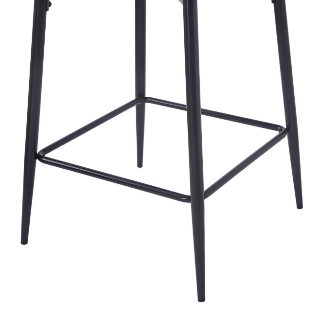 28inch Counter Height Bar Stools Set of 2, Modern Bar Upholstered Chairs with PU Leather, Metal Footrest and Frame for Kitchen Island, Bar Table, Dining Room, Gray - Image 20