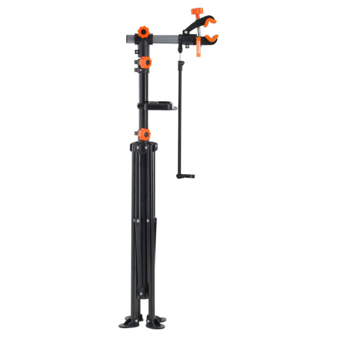 VEVOR Bike Repair Stand, 80 lbs Heavy-duty Steel Bicycle Repair Stand, Adjustable Height Bike Maintenance Workstand with Magnetic Tool Tray Telescopic Arm, Foldable Bike Work Stand for Home, Shops - Image 7