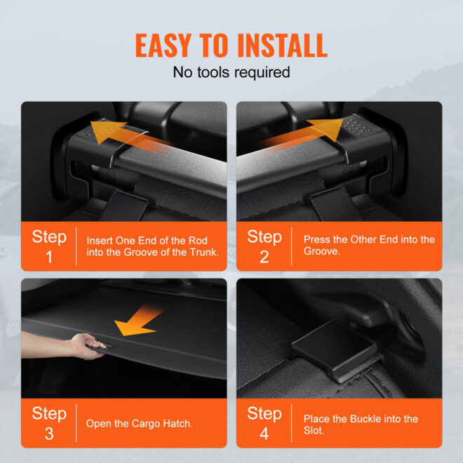 VEVOR Retractable Cargo Cover for GMC Terrain + Chevrolet Equinox 2018-2024 - Image 5