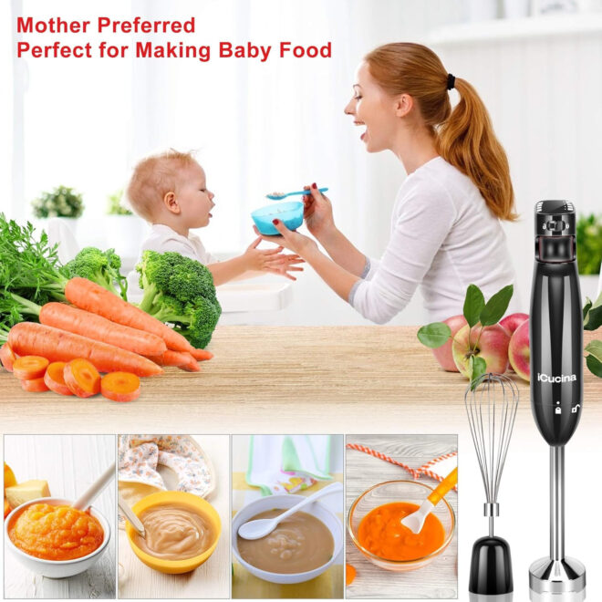 iCucina 4-in-1 Variable Speed Immersion Hand Blender - Image 6