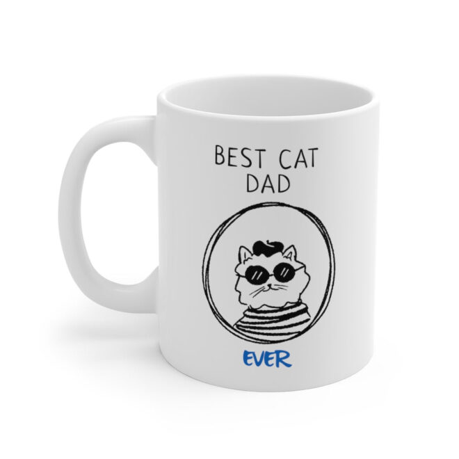 Best Cat Dad Ever Mug - Image 3