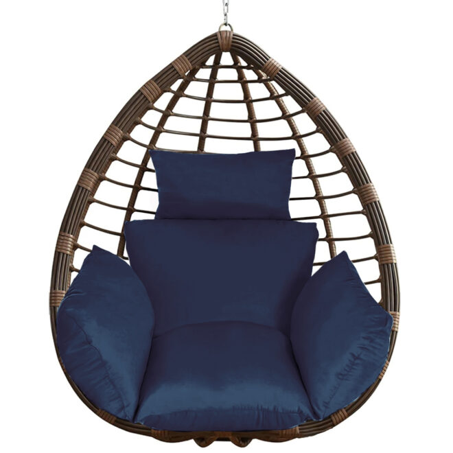Egg Chair Cushion Hanging Basket Seat Cushion Thicken Soft Egg Swing Chair Pad Hanging Egg Chair Cushion with Headrest - Image 16