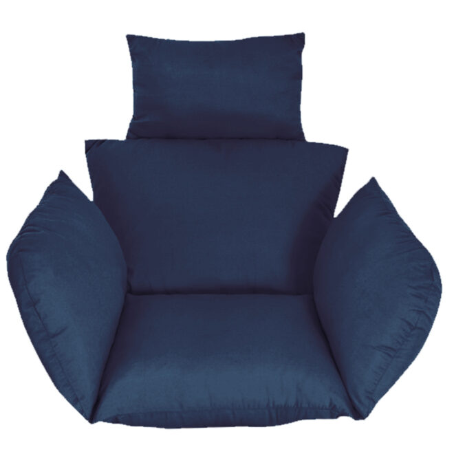 Egg Chair Cushion Hanging Basket Seat Cushion Thicken Soft Egg Swing Chair Pad Hanging Egg Chair Cushion with Headrest - Image 12