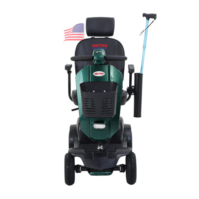 MAX PLUS EMERALD Wheels Outdoor Compact Mobility Scooter with 2pcs*20AH Lead acid Battery, 16 Miles, Cup Holders & USB charger Port - Image 7