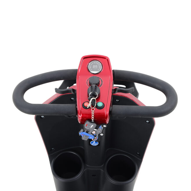MAX PLUS RED 4 Wheels Outdoor Compact Mobility Scooter with 2pcs*20AH Lead acid Battery, 16 Miles, Cuo Holders & USB charger Port - Image 12