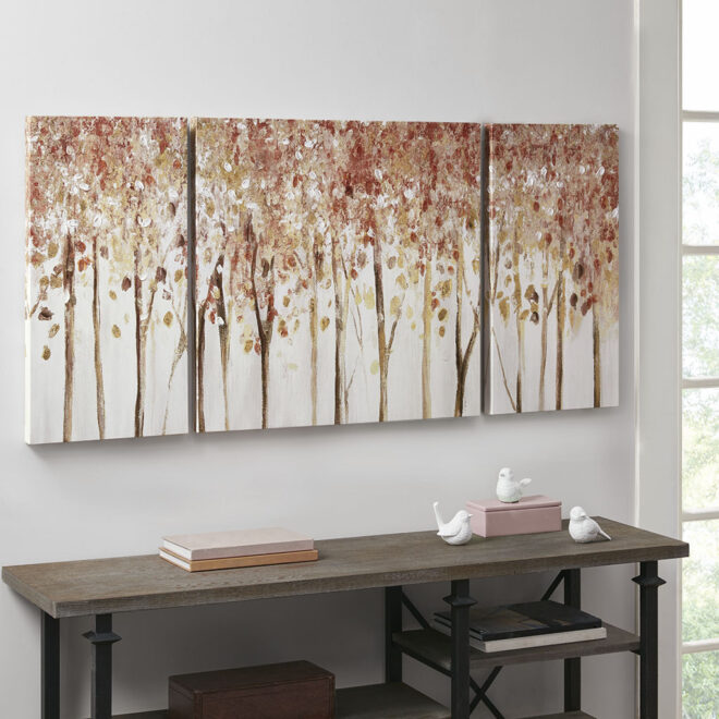 Triptych 3-piece Textured Canvas Wall Art Set - Image 8