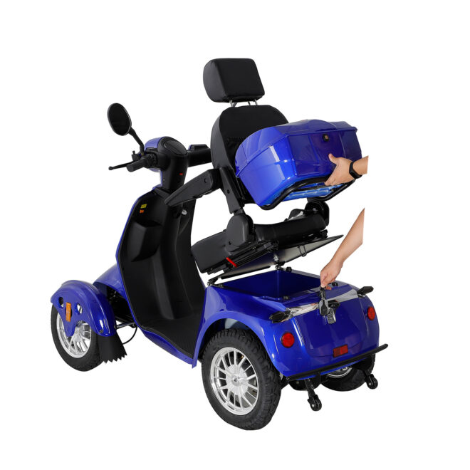 Fastest Mobility Scooter With Four Wheels For Adults & Seniors, blue 800W - Image 4
