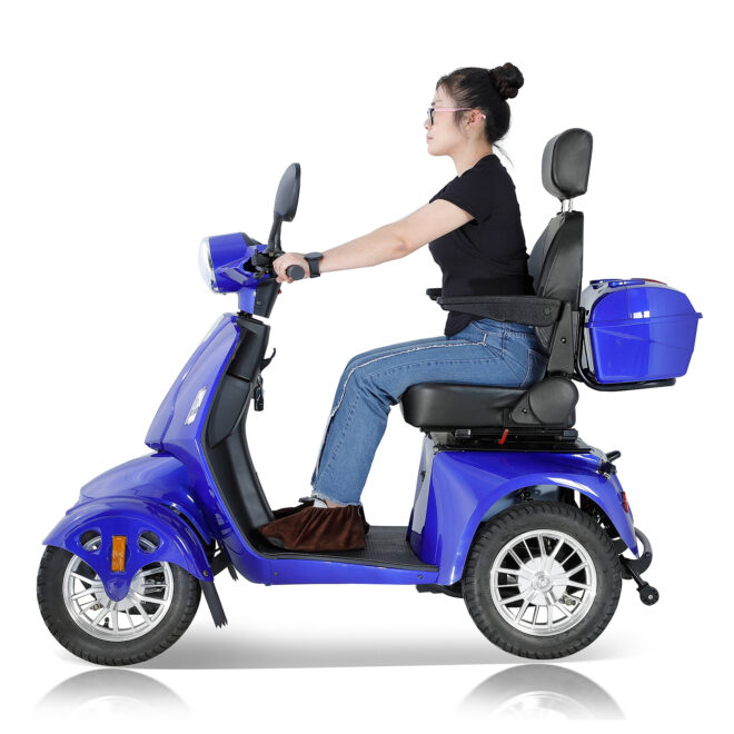 Fastest Mobility Scooter With Four Wheels For Adults & Seniors, blue 800W - Image 5