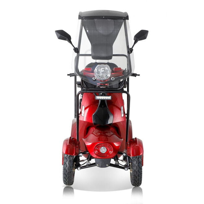Fastest Mobility Scooter With Four Wheels For Adults & Seniors, Red - Image 11