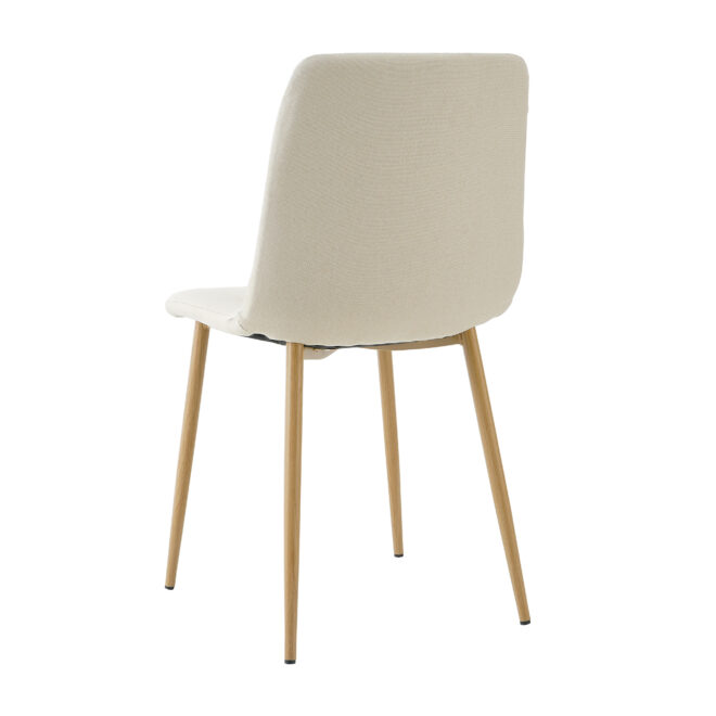 Modern beige cloth dining chair , Fabric Accent Upholstered Chairs Side Chair with wood-transfer Metal Legs for Home Furniture Living Room Bedroom Kitchen Dinning room(set of 4) - Image 13