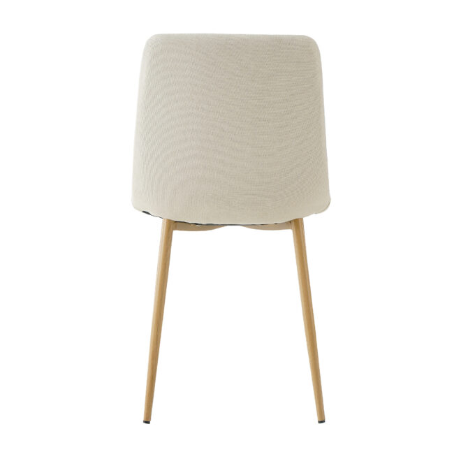 Modern beige cloth dining chair , Fabric Accent Upholstered Chairs Side Chair with wood-transfer Metal Legs for Home Furniture Living Room Bedroom Kitchen Dinning room(set of 4) - Image 14