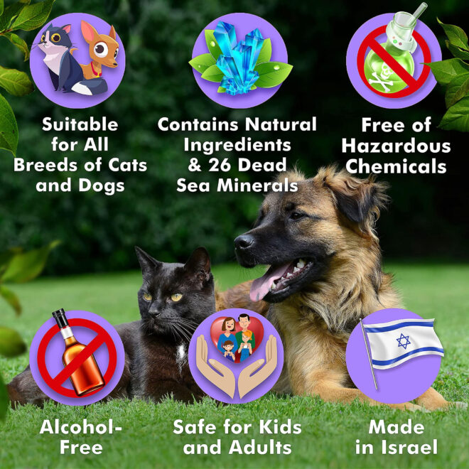 Tear Stain Remover Eye Stain Cleaner for Dogs and Cats Natural Ingredients 26 Dead Sea Minerals - Image 4