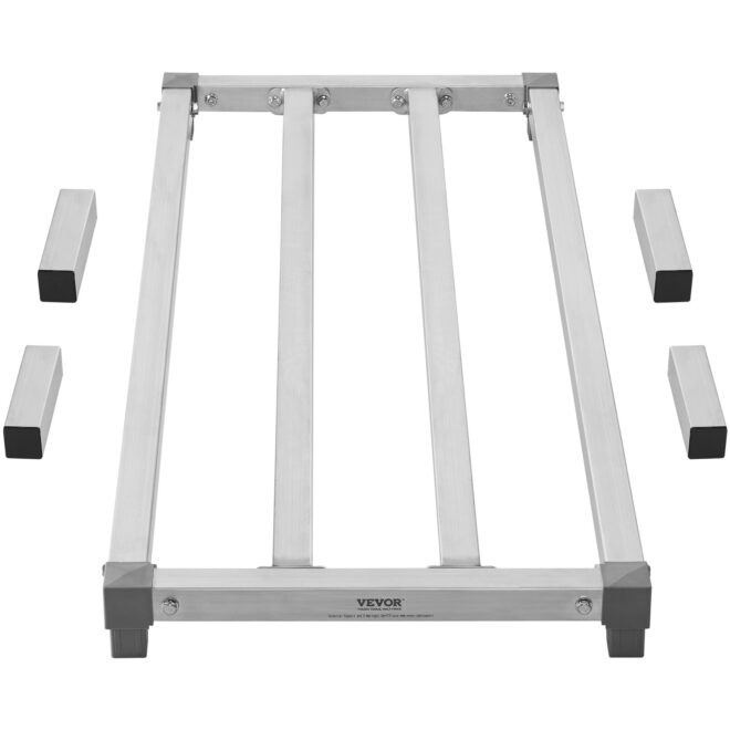 Newly Upgraded!VEVOR Aluminum Dunnage Rack Stationary Dunnage Rack 48' x 20' x 8' Storage Rack - Image 11
