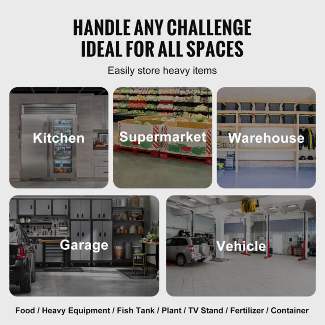 Newly Upgraded!VEVOR Aluminum Dunnage Rack Stationary Dunnage Rack 48' x 20' x 8' Storage Rack - Image 6