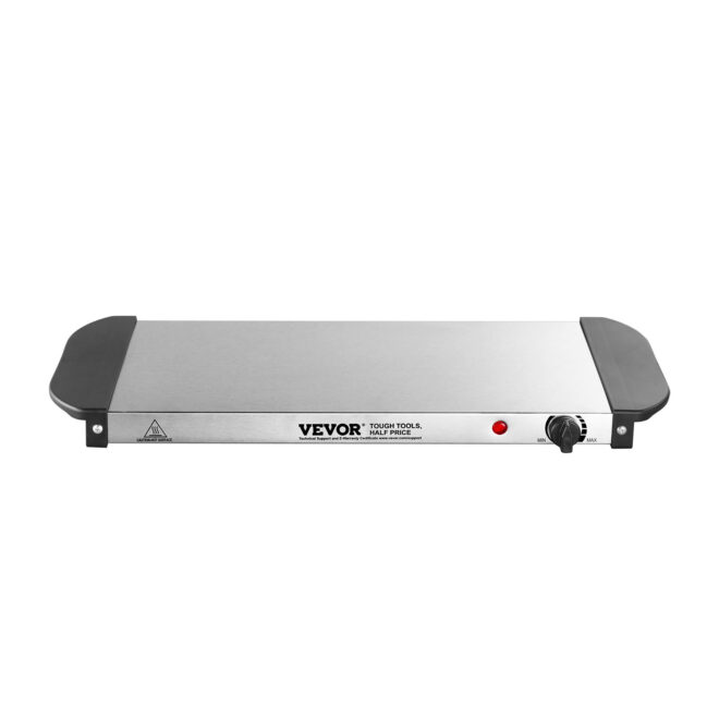 VEVOR Electric Warming Tray Buffet Food Warming w/ Temp Control Stainless Steel