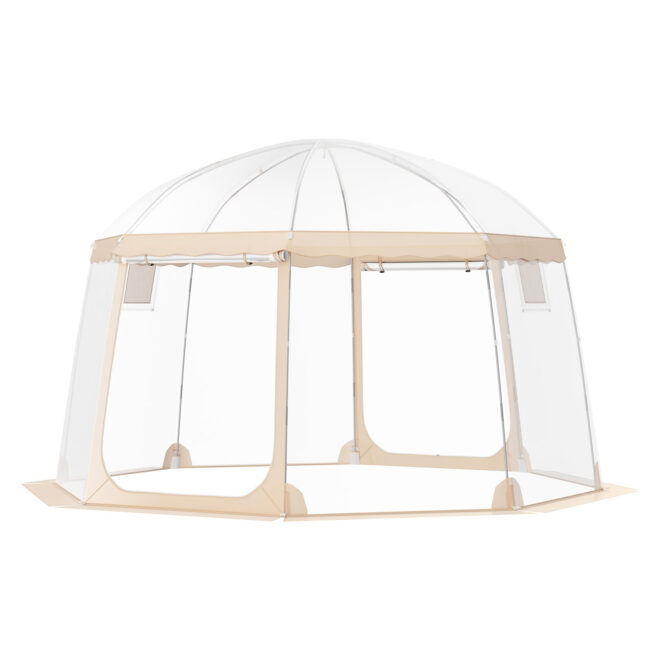 VEVOR Sports Tent Instant Pop-Up Tent Shelter Weather Proof 8-10 People Clear - Image 11