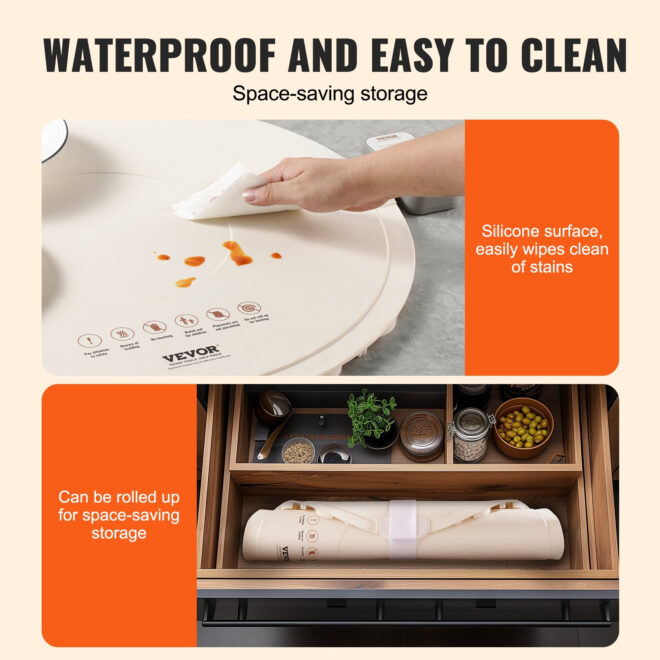 VEVOR Electric Warming Tray Rollable Food Warming Mat w/ Temp Control for Buffet - Image 4
