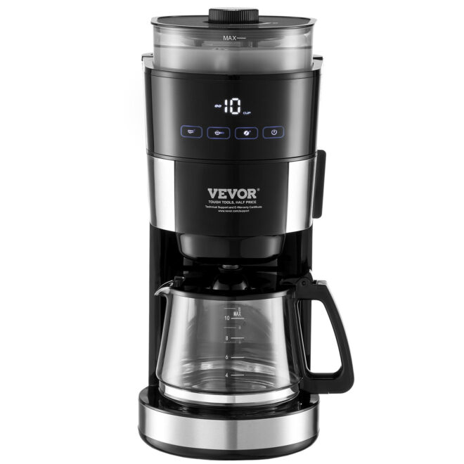 VEVOR 10-Cup Coffee Maker Drip Coffee Machine with 3 Brew Strength Control - Image 9