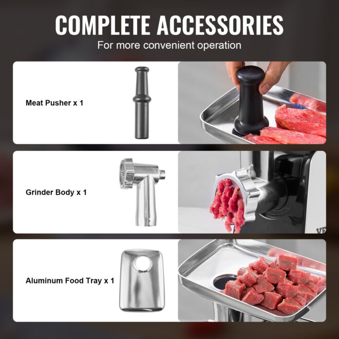 Electric Meat Grinder 3 Lbs/Min Sausage Stuffer Maker for Home Kitchen - Image 6