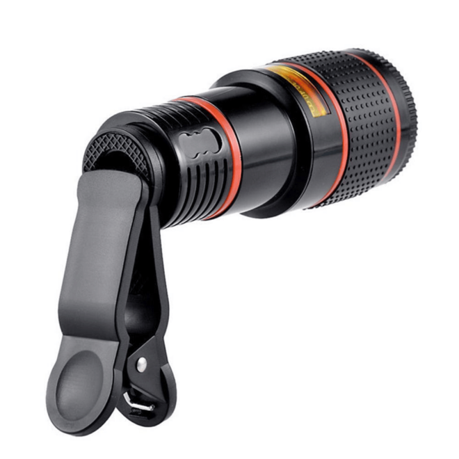 HD 8X Clip On Optical Zoom Telescope Camera Lens For Universal Mobile Cell Phone - Image 4