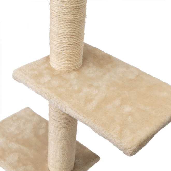 5 Pcs Wall Mounted Cat Climber Set;  Floating Cat Shelves and Perches;  Cat Activity Tree with Scratching Posts;  Modern Cat Furniture - Image 22
