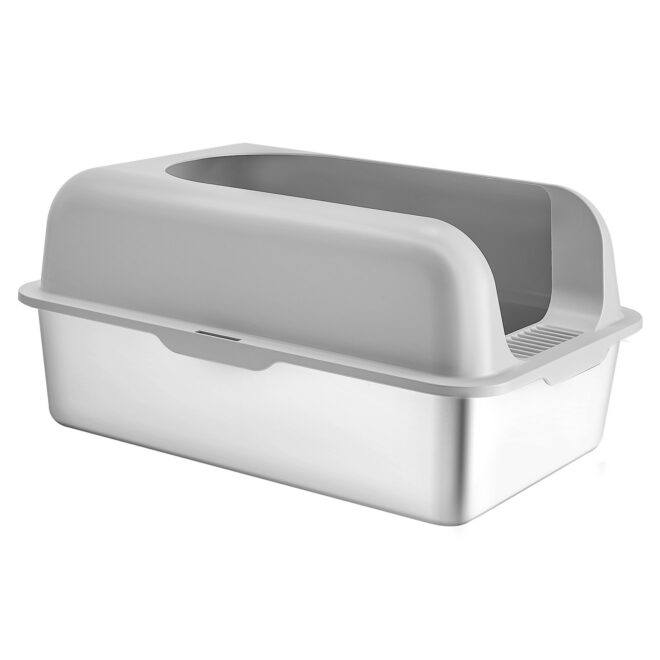 VEVOR 6 in Deep Cat Litter Box Odor-Free Litter Box with Filtering Foot Board - Image 10