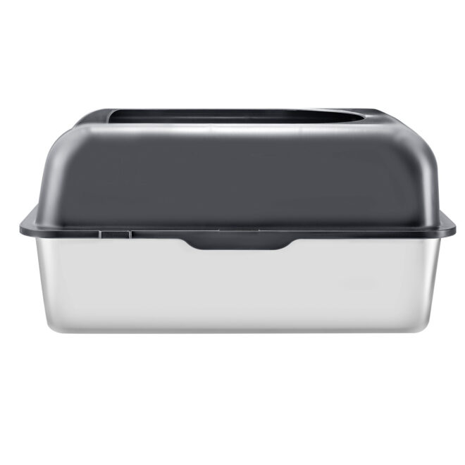 VEVOR 6 in Deep Cat Litter Box Odor-Free Litter Box with Filtering Foot Board - Image 11