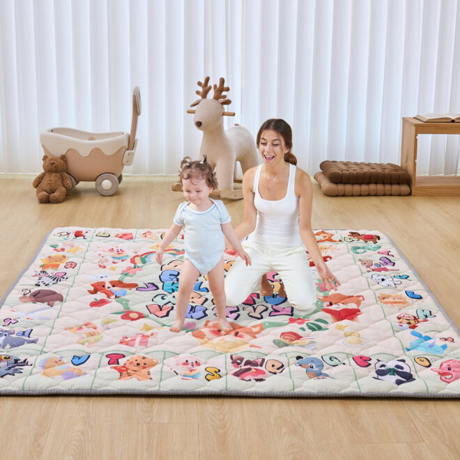 VEVOR 59"x71" Baby Play Mat Kids Crawling Floor Playmat Soft Thickened Mat - Image 8