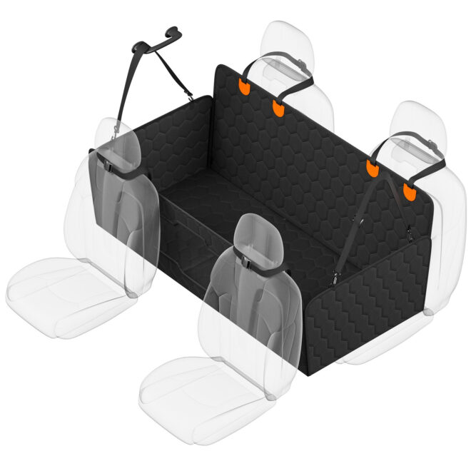 VEVOR 54 x 25.6 in Dog Car Seat Cover for Back Seat Waterproof 600D for Cars - Image 11