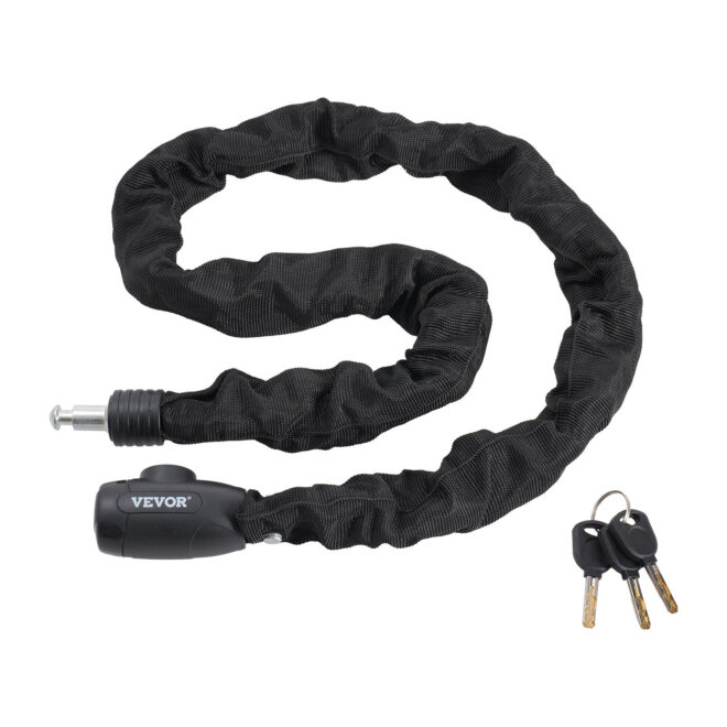 VEVOR Bike Chain Lock 47.24FT Heavy Duty Bike Lock Anti-Theft Bicycle Chain Lock 8mm Thicker Bicycle Lock Chain with 4 Keys for E-Bike, Motorcycle - Image 9
