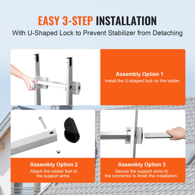 VEVOR  Heavy Duty Ladder Extension Stabilizer - Image 5