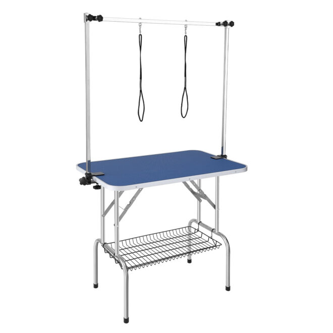 VEVOR Pet Grooming Table Two Arms with Clamp, 36''x24'' Dog Grooming Station, Foldable Pets Grooming Stand for Medium and Small Dogs, Free No Sit Haunch Holder with Grooming Loop, Bearing 330lbs - Image 11