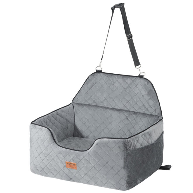 VEVOR Dog Booster Car Seat Pet Car Seat for Medium Large Dog up to 55 lbs Gray (Copy) - Image 9