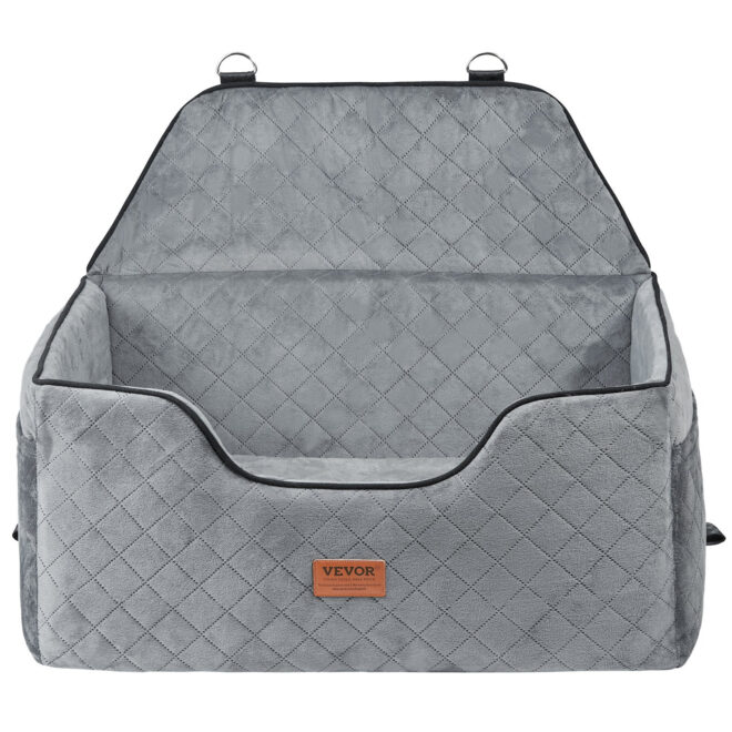 VEVOR Dog Booster Car Seat Pet Car Seat for Medium Large Dog up to 55 lbs Gray (Copy) - Image 10