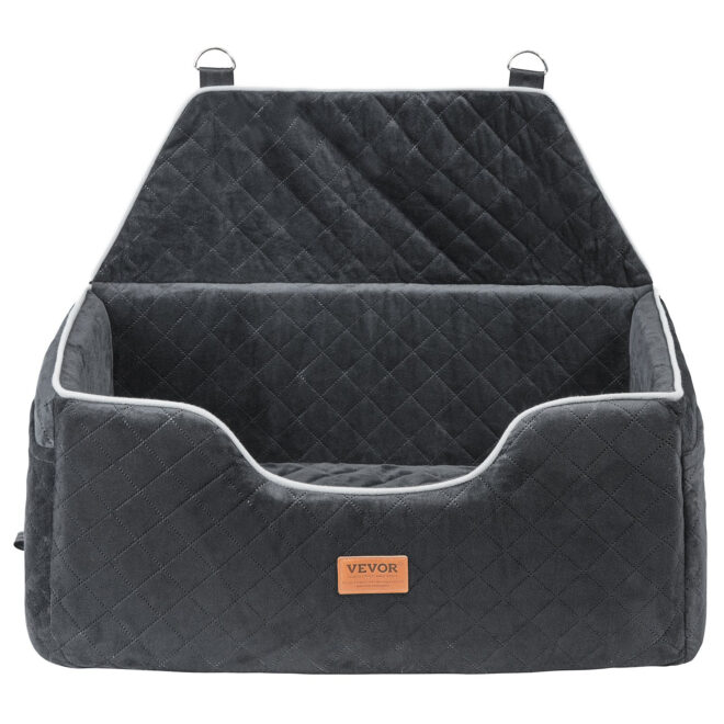 VEVOR Dog Booster Car Seat Pet Car Seat for Medium Large Dog up to 55 lbs Black - Image 10