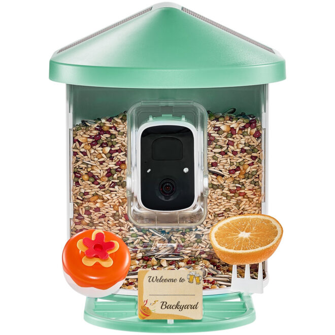 VEVOR Smart Bird Feeder with Camera 2K HD AI Identify Bird Species Solar-Powered - Image 10