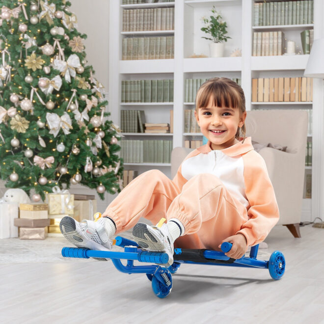 Ride on Scooter 132 lbs Powered by Zig-Zag Motion Drift Cart for Kids Ages 4+ - Image 8