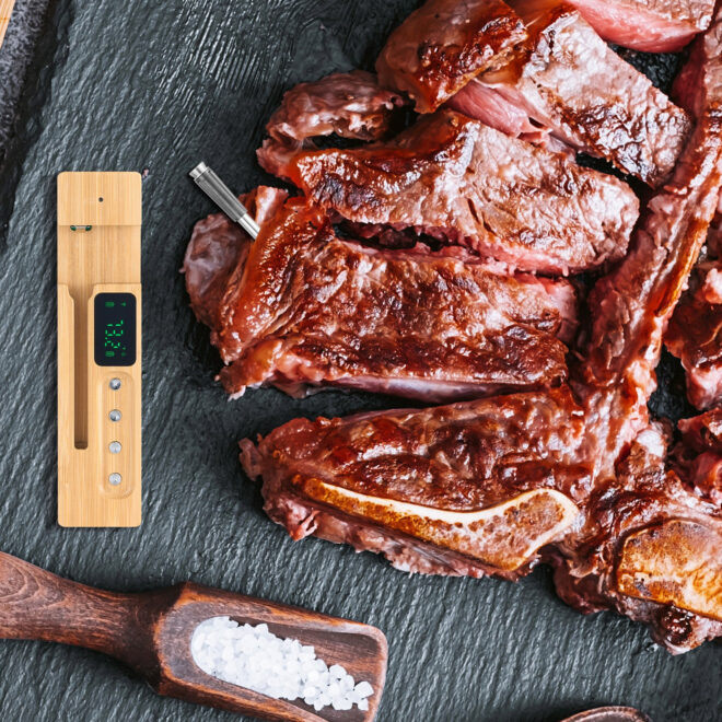 VEVOR Wireless Meat Thermometer Bluetooth Meat Probe 500 ft Range for Cooking - Image 8