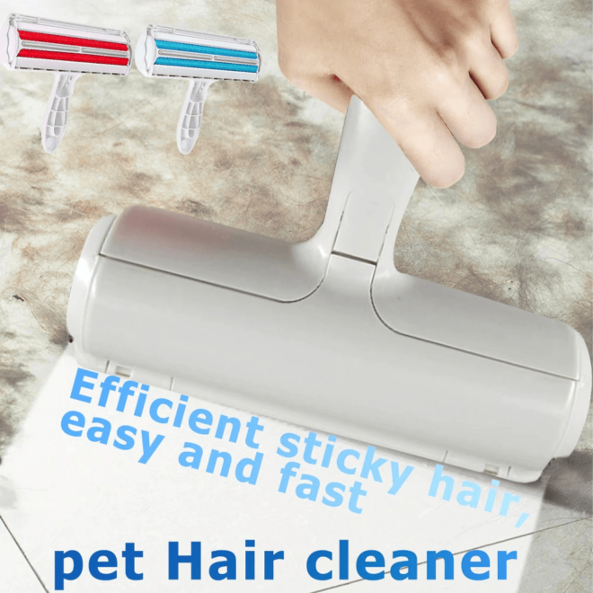 Pet Hair Roller Remover Lint Brush 2-Way Dog Cat Comb Tool Convenient Cleaning Dog Cat Fur Brush Base Home Furniture Sofa Clothe XH - Image 3