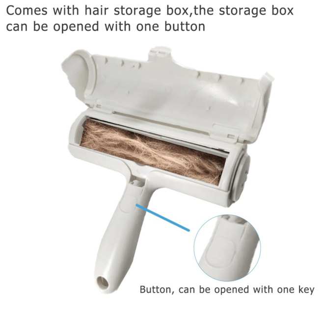 Pet Hair Roller Remover Lint Brush 2-Way Dog Cat Comb Tool Convenient Cleaning Dog Cat Fur Brush Base Home Furniture Sofa Clothe XH - Image 5