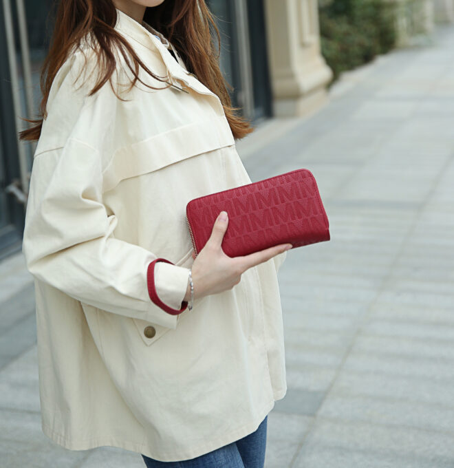 MKF Collection Lisbette Embossed M Signature Wallet by Mia k - Image 47
