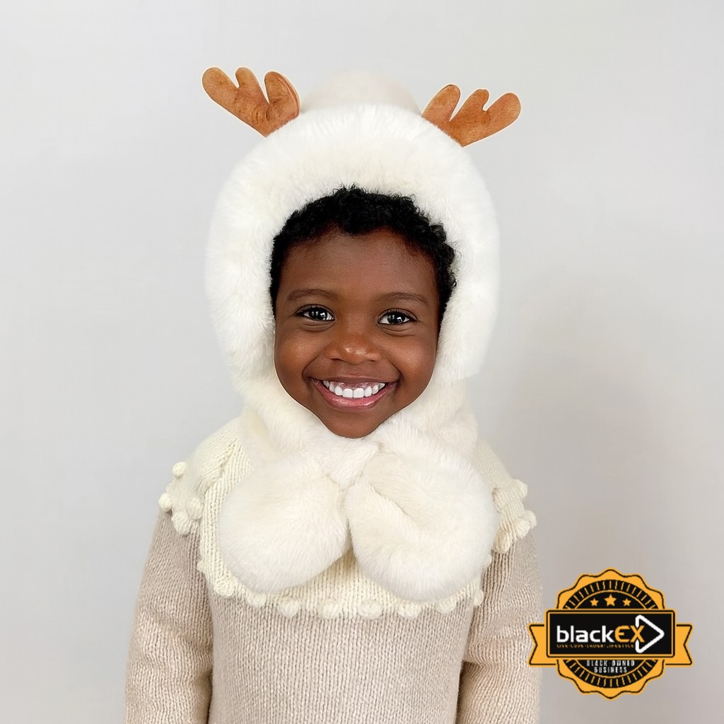 Winter Warm Cap Cute Dinosaur Plush Scarf Three-piece Set Hats - Image 7